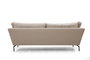 Atelier Del Sofa Sofá de 3 Plazas Crema 214x90x84 cm Tapizado Poliéster Patas Metálicas